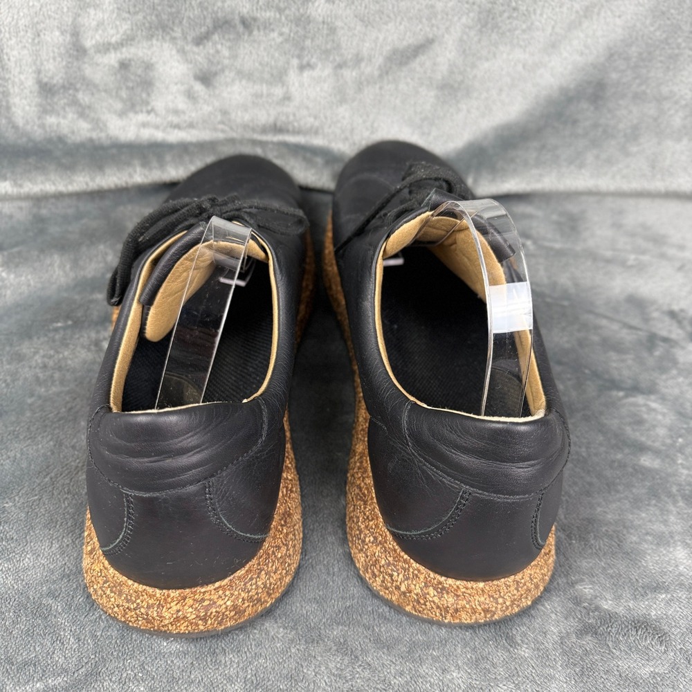 Birkenstock‎ Lace Up Leather Shoes Oxfords Cork Sole Black Mens - Picture 10 of 10